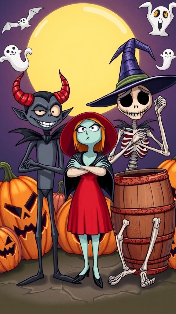 Jack Skellington Lock, Shock, and Barrel from